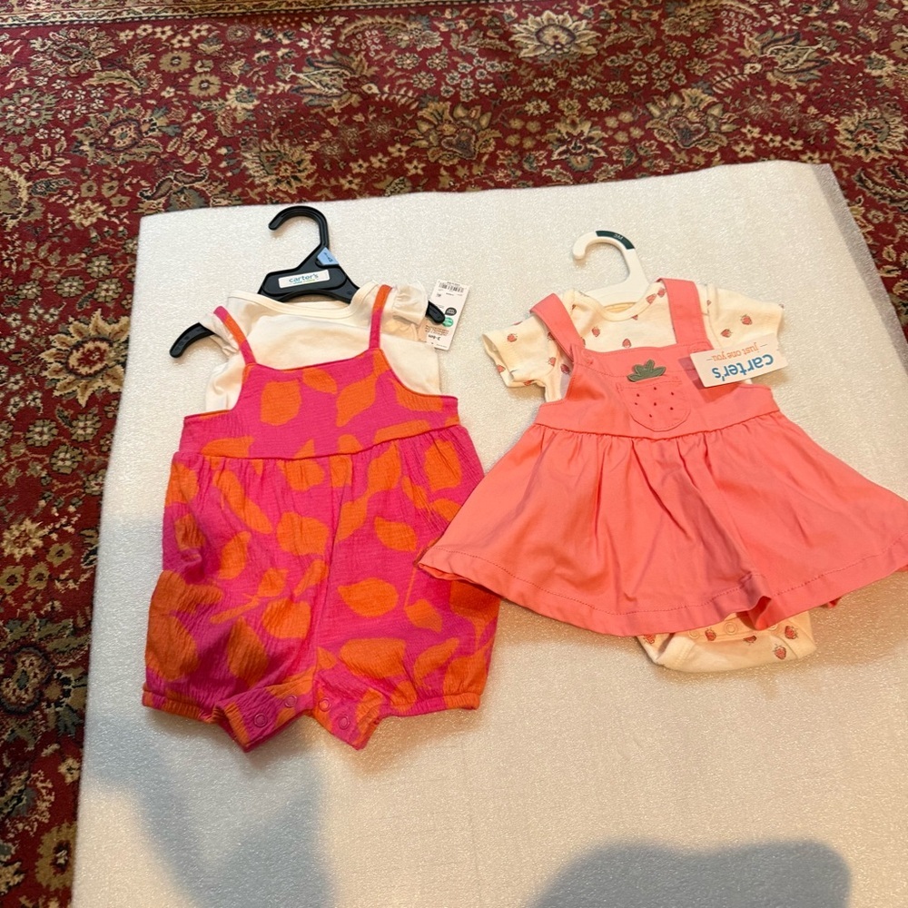 Girls dress and romper size 3-6m new with tag